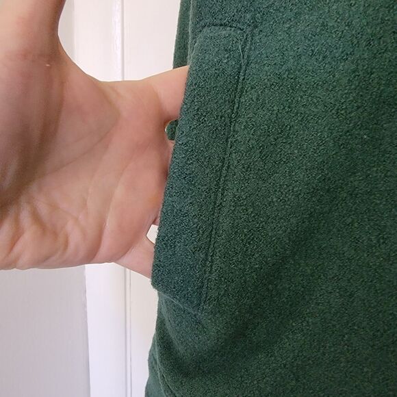 Joie NWOT Boiled Wool Blend Jacket Shacket Green Button Up Pockets Plus Size 3x - Picture 6 of 16